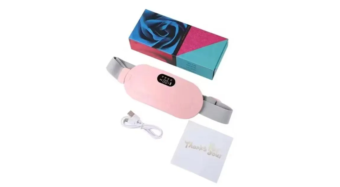 Elektrische Massageriem voor Menstruatiepijn - Verwarming & Trilmassage voor Buik en Taille